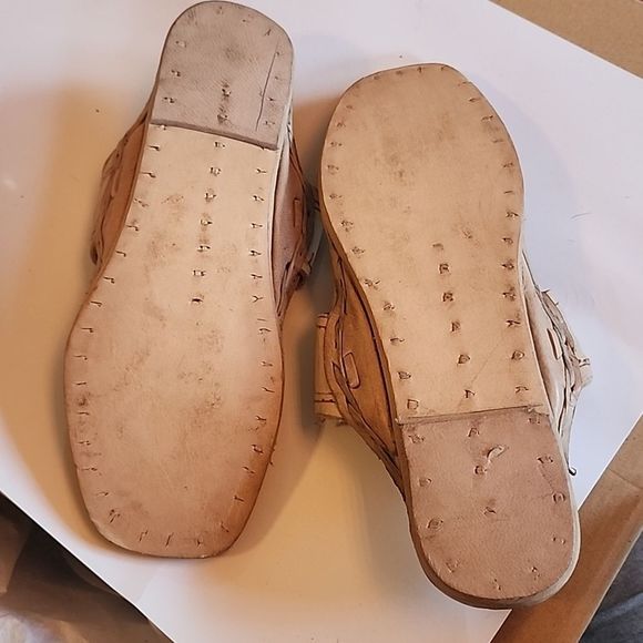 Water Buffalo Mexican Leather Huarache Leather Sandals Women's 5 - Picture 3 of 3